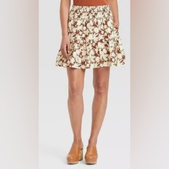 Universal Thread Dresses & Skirts - Universal Thread Women's Tropical Floral Tiered Print Skirt, Size Medium